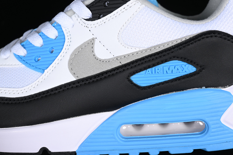 Air Max 90 White/Black/Blue/Grey 7