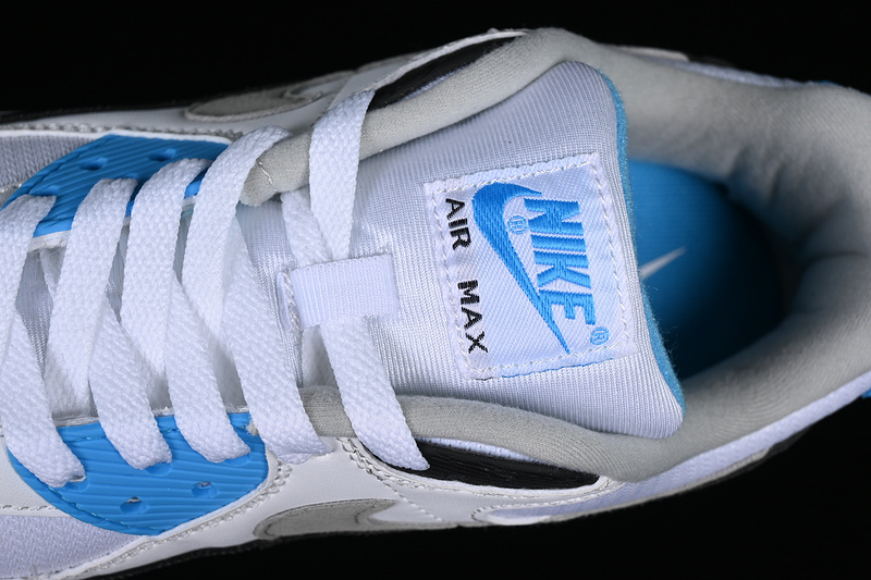 Air Max 90 White/Black/Blue/Grey 9