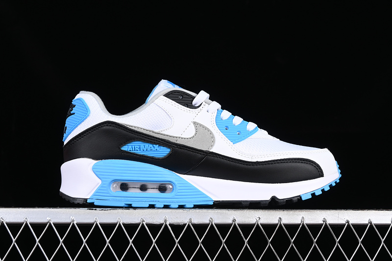 Air Max 90 White/Black/Blue/Grey 15