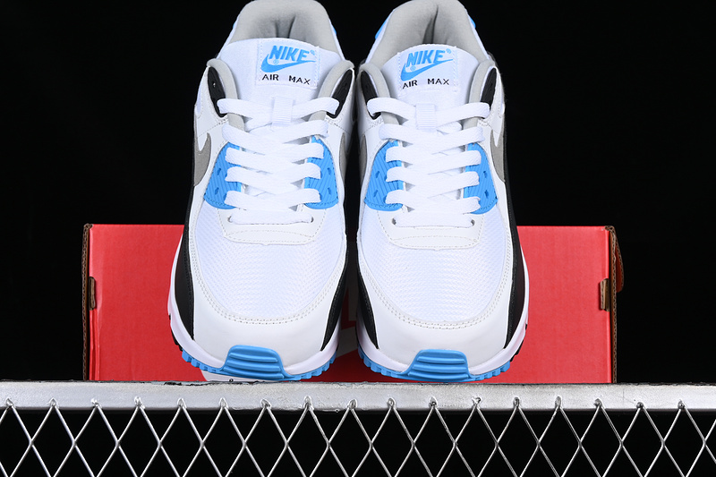 Air Max 90 White/Black/Blue/Grey 23