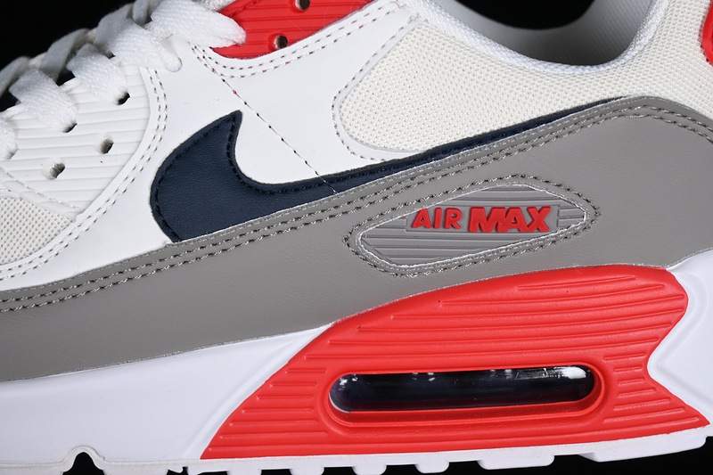 Air Max 90 White/Red/Black/Grey 27