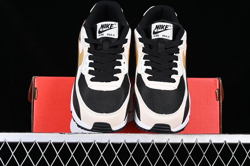 Air Max 90 White/Black/Gold/Grey 7