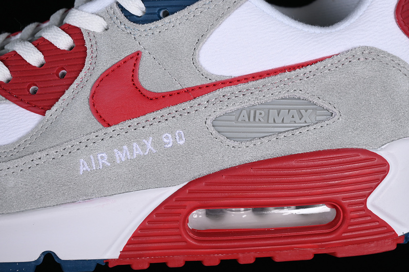 Air Max 90 White/Red/Grey 17