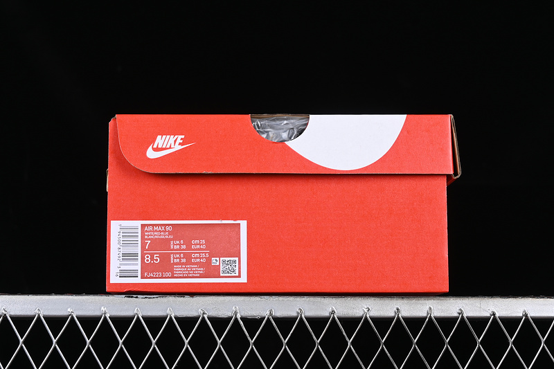 Air Max 90 White/Black/Red/Grey 19