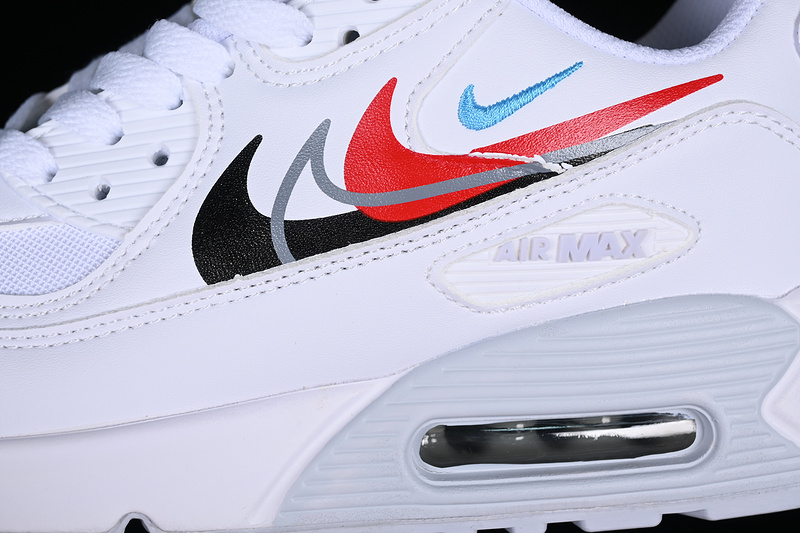 Air Max 90 White/Black/Red/Grey 29