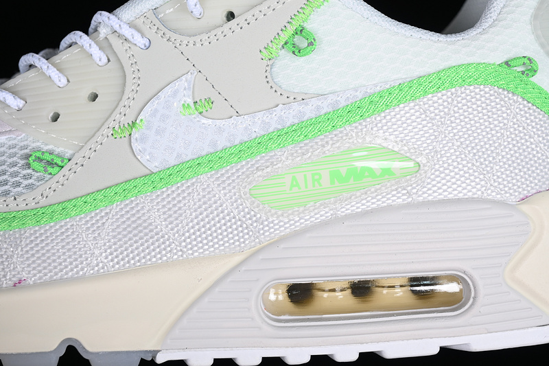 Air Max 90 White/Grey/Silver/Green 15