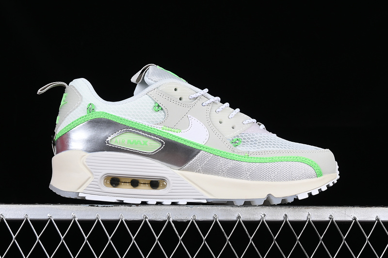 Air Max 90 White/Grey/Silver/Green 23