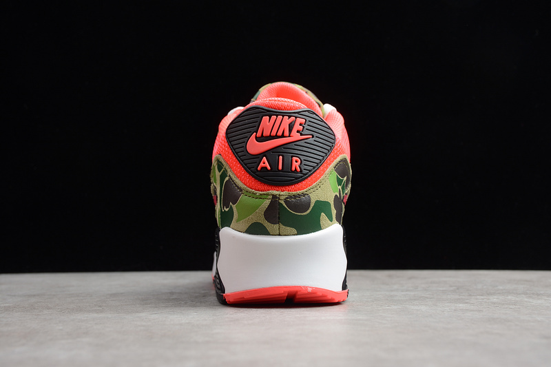 Air Max 90 Reverse Duck Camo Infrared/Black-Dark Sage-Baroque Brown 9