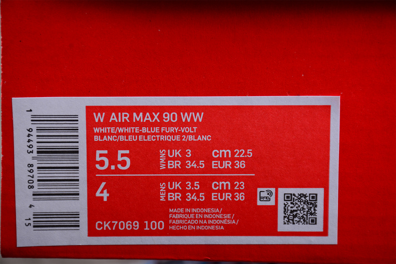 Air Max 90 Se Worldwide Pack White/White/Blue Fury/Volt 11