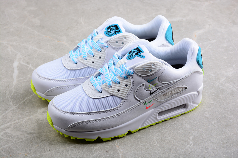 Air Max 90 Se Worldwide Pack White/White/Blue Fury/Volt 19