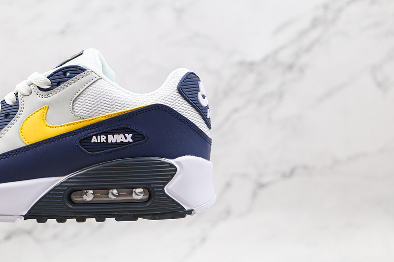 Air Max 90 Essential Michigan White/Blue Recall/Pure Platinum/Tour Yellow 5