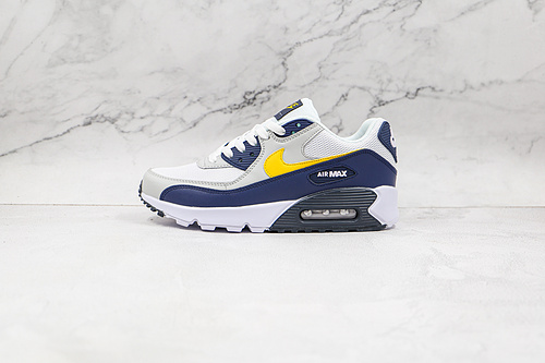 Air Max 90 Essential Michigan White/Blue Recall/Pure Platinum/Tour Yellow 17