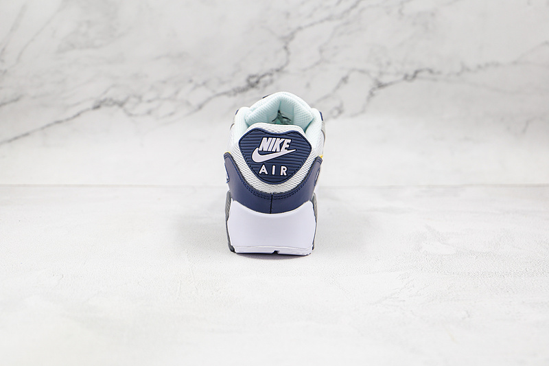 Air Max 90 Essential Michigan White/Blue Recall/Pure Platinum/Tour Yellow 19