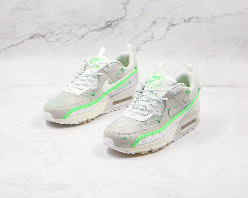 Air Max 90 Sail Neon Green Light Bone/White-Platinum Tint 19