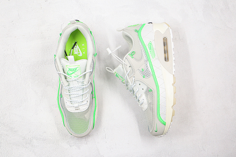 Air Max 90 Sail Neon Green Light Bone/White-Platinum Tint 21