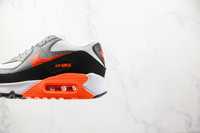 Air Max 90 White/Light Grey/Orange 7