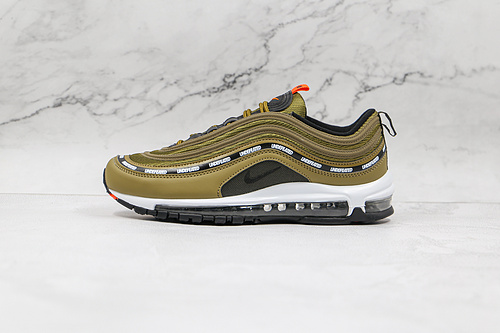 Undefeated X Air Max 97 Militia Green/Orange Blaze/White/Black 7