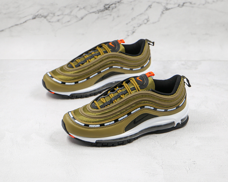 Undefeated X Air Max 97 Militia Green/Orange Blaze/White/Black 9