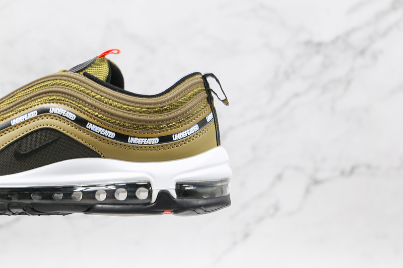 Undefeated X Air Max 97 Militia Green/Orange Blaze/White/Black 13