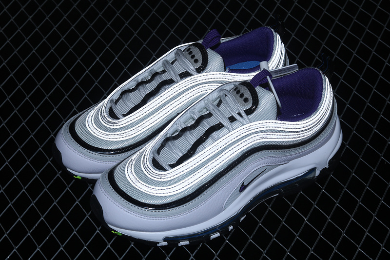 Air Max 97 Kaomoji White/Black/Signal Blue/Court Purple 15