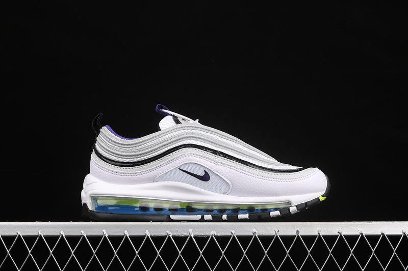 Air Max 97 Kaomoji White/Black/Signal Blue/Court Purple 19