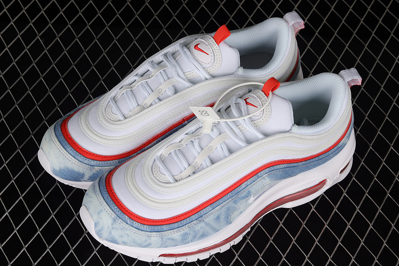 Air Max 97 White/White/Washed Denim 7