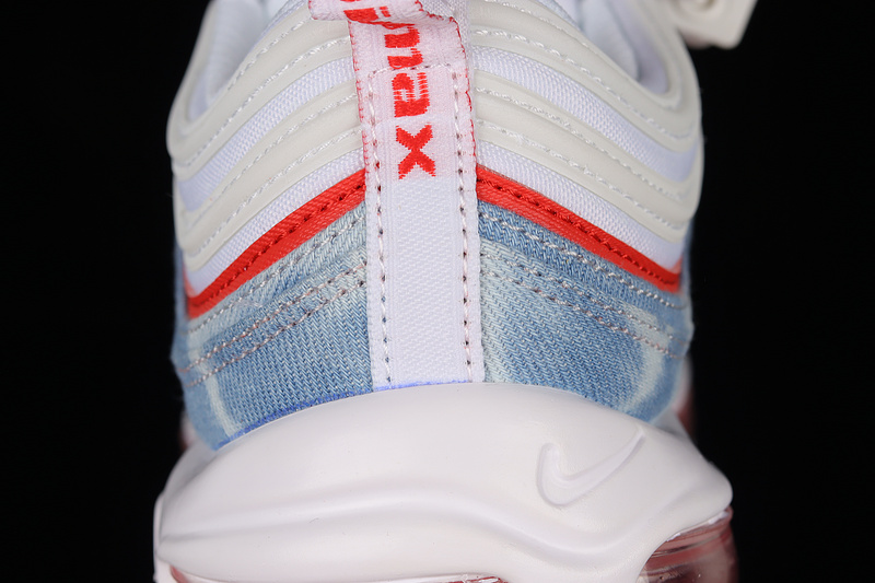 Air Max 97 White/White/Washed Denim 9