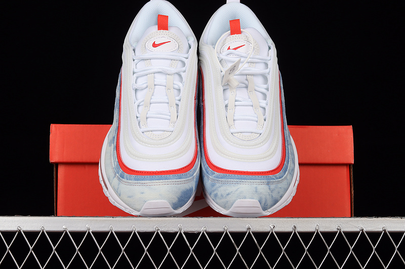 Air Max 97 White/White/Washed Denim 27