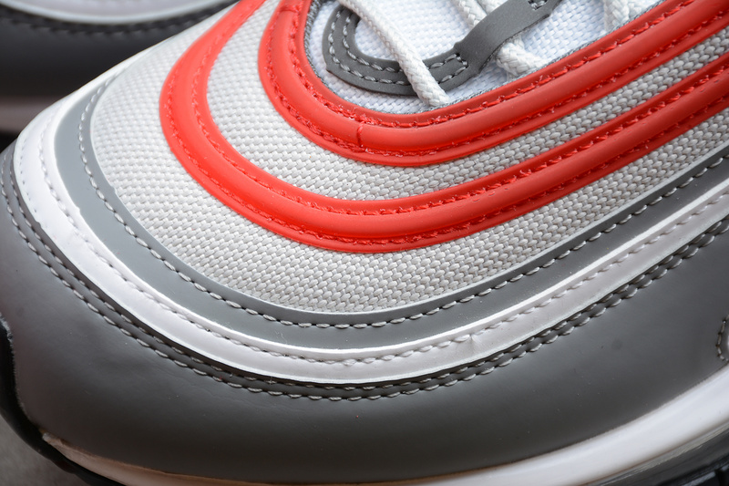 Air Max 97 Smoke Grey/White/Grey Fog/University Red 7