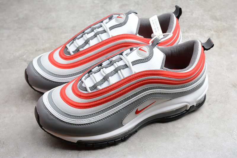 Air Max 97 Smoke Grey/White/Grey Fog/University Red 25