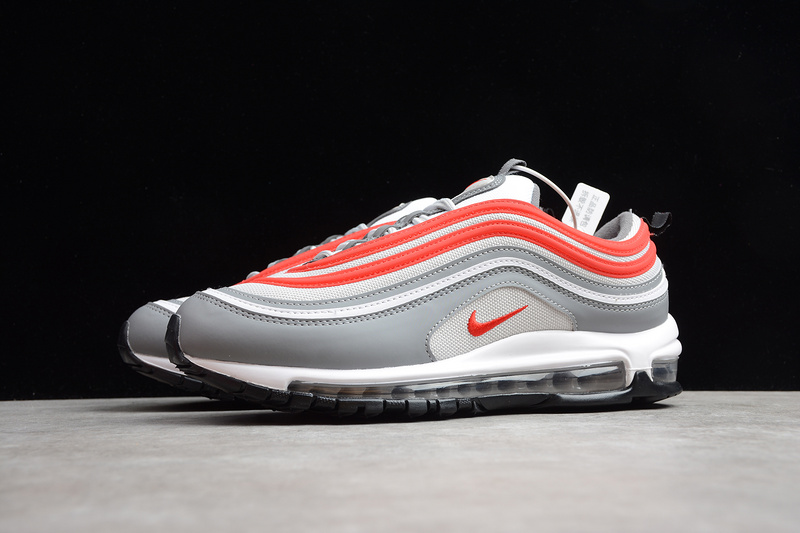 Air Max 97 Smoke Grey/White/Grey Fog/University Red 27