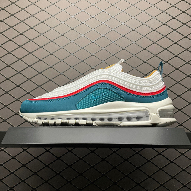 Air Max 97 White/Green/Red-Gold 19