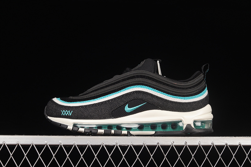 Air Max 97 Running Shoes Black/Green/White 3