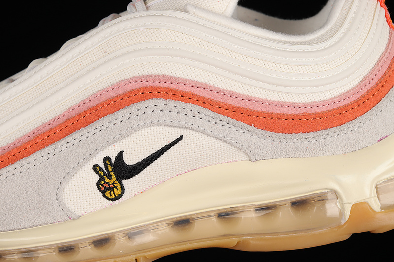 Air Max 97 Peace Love And Run White/Sail/Pale Ivory/Black 13