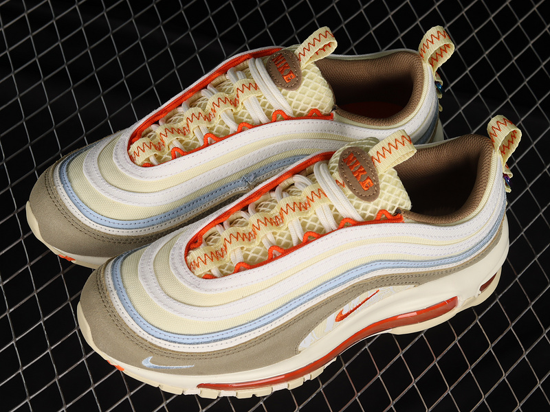 Air Max 97 Alabaster/Safety Orange-Sail 9