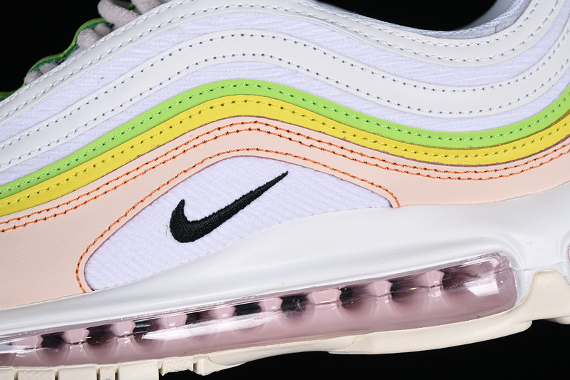 Wmns Air Max 97 Feel Love White/Pearl Pink/Action Green/Black 3