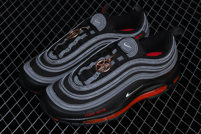 Mschf X Air Max 97 Black/Dark Smoke Grey/White 13