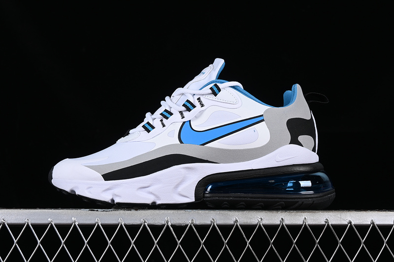 Air Max 270 React White/Grey/Blue/Black 9