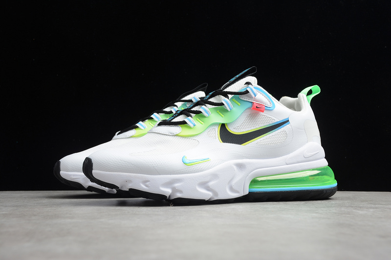 Air Max 270 React Worldwide White/Black/Green 27