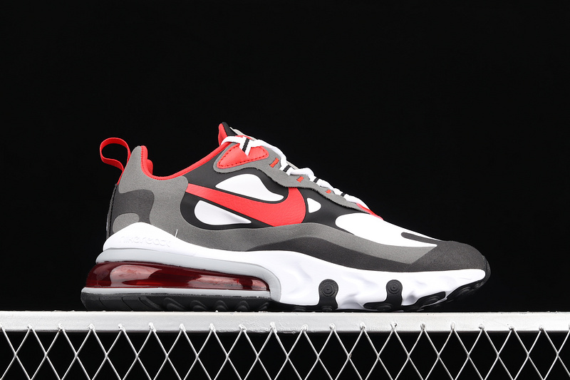 Air Max 270 React Black/Grey/University Red 7