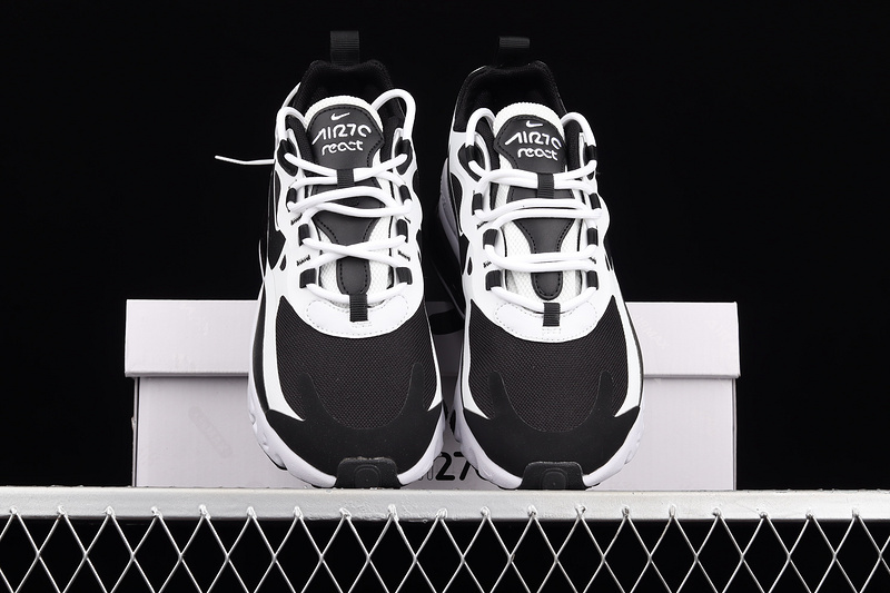 Air Max 270 React White/Black/White 3