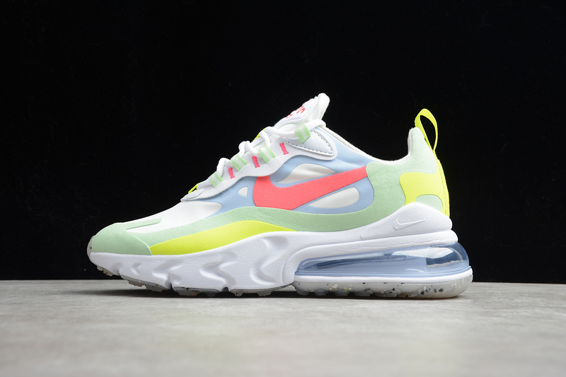 Air Max 270 React White/Flash Crimson-Cucumber Green 27