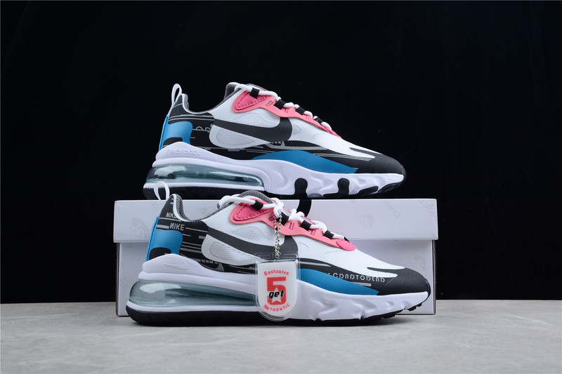 Air Max 270 React Blue/Black/White/Pink 21