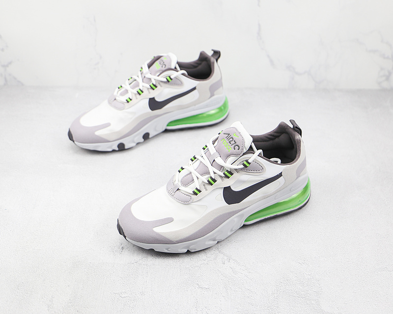 Air Max 270 React White Grey Electric Green/White/Grey 7