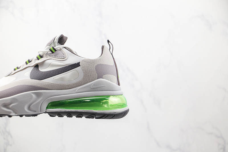 Air Max 270 React White Grey Electric Green/White/Grey 15