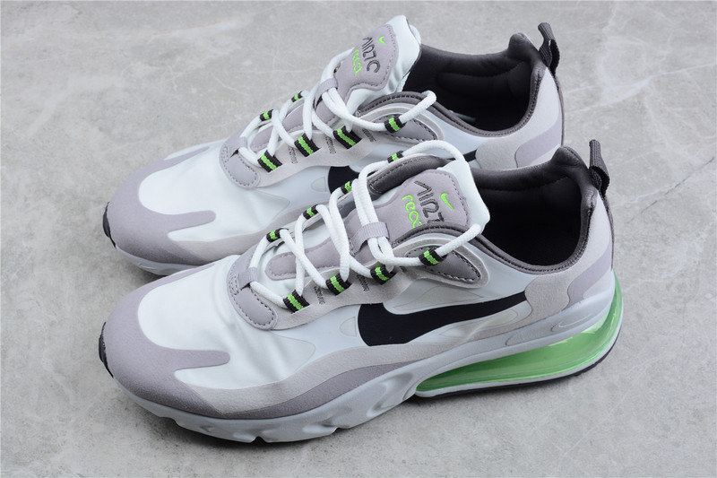 Air Max 270 React White Grey/Electric Green 5