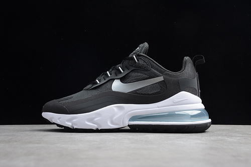 Air Max 270 React Black/Metallic Silver 9