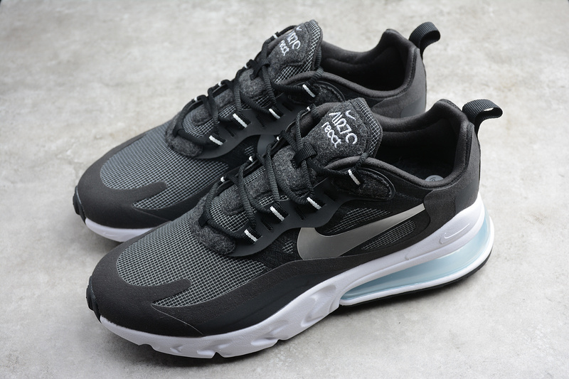 Air Max 270 React Black/Metallic Silver 15