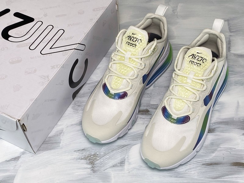 Air Max 270 React 20 Bubble Pack Summit White/Multi-Color 5