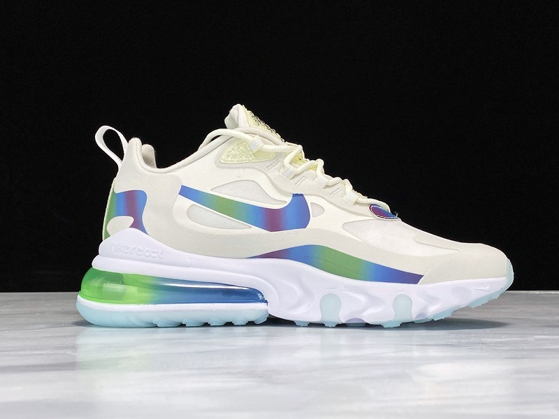 Air Max 270 React 20 Bubble Pack Summit White/Multi-Color 23